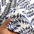 Slim Fine Leaves Elegant Design Rayon Printing